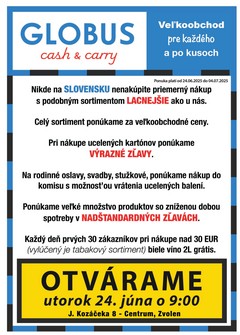 Leták GLOBUS CASH & CARRY