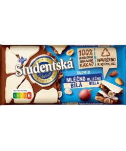 Čok.ŠTPE 170g biela mlieč.