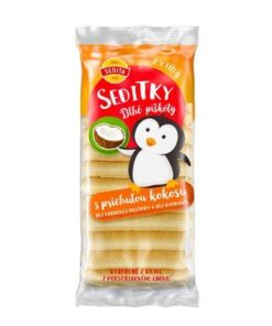 Piškóty Seditky 220g kokos dlhé