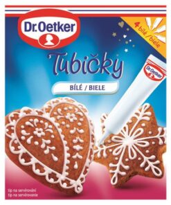 Decor zdobenie 76g tuby biele