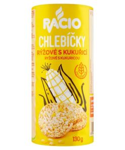Chlebíčky ryžové kukuričné 130g Racio