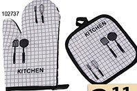 Kuchynská rukavica+podložka /1/Flora Obal