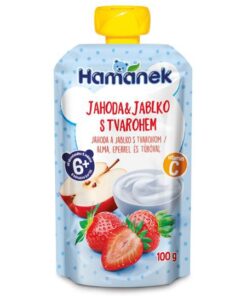 Hamanek DP 100g jahoda tvaroh ovoc.kapsička