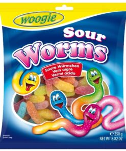 Cukríky dažďovky kyslé 250g Woogie