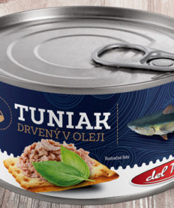 Tuniak v oleji 185gPP130g drvený Pietro