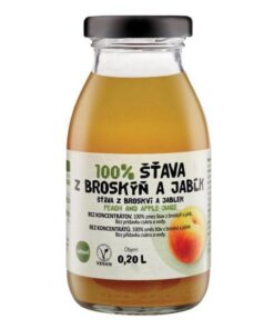 Šťava Zdravo 0,2L broskyňa jablko 100%