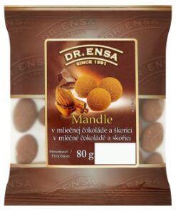 Mandle mliečna čokoláda škorica 80g Dr.Ensa