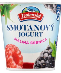 Jogurt Zvolenský smotanový 145g malina.černica