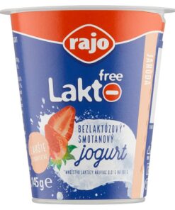 Jogurt bezlaktózový jahoda 145g Rajo